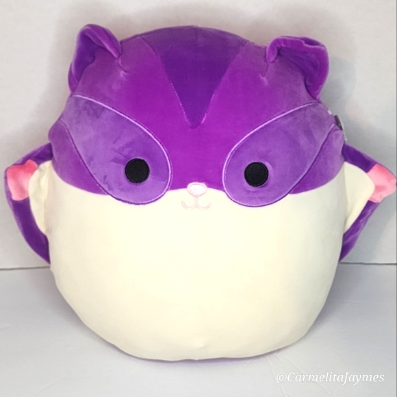 WON IN LIVE CLAW MACHINE JOY 🐿 Purple Sugar Glider Squishmallow ☆》NWT《☆ - Picture 1 of 8